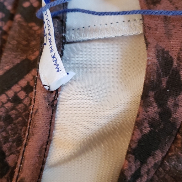 Zara Trafaluc Snakeskin Print Tshirt Dress - Picture 9 of 10